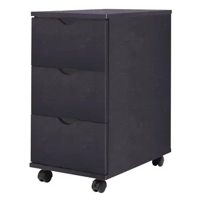 vidaXL Drawer Unit Black Home Storage Cabinet Organiser Nightstand Furniture