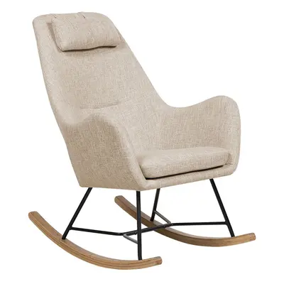 Rocking Chair ARRIE Fabric Light Beige