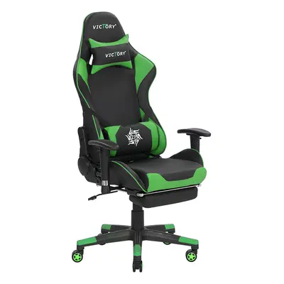 Gaming Chair Black with Green VICTORY