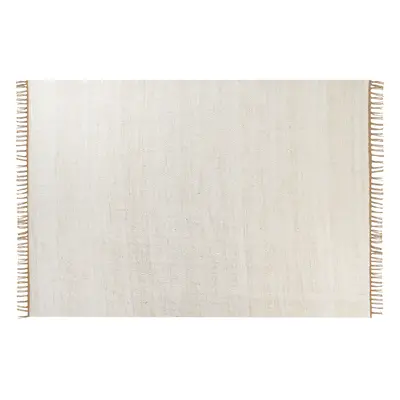 Jute Area Rug x cm Light Beige LUNIA