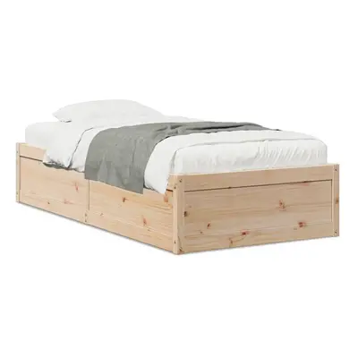 (solid pine wood, x cm) vidaXL Bed Frame Home Bed Base Bedstead Mattress Foundation Solid Wood P