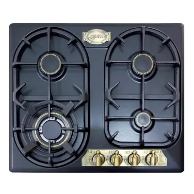 Kaiser Empire 59cm Enamelled Black Cooktop | Burner Gas Hob