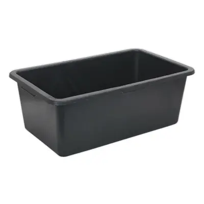 770 x x 292mm Storage Container - BLACK 80L - Integral Handle Warehouse Bin