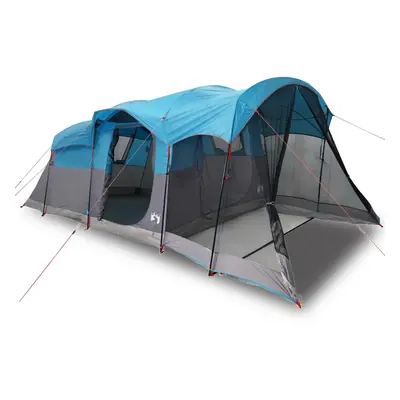 (blue) vidaXL Family Tent Tunnel 8-Person Dome Tent Patio Camping Tent Waterproof