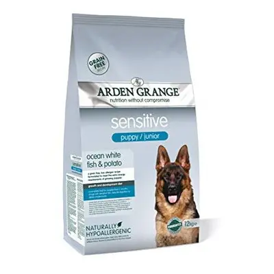 Arden Grange Sensitive Puppy/Junior Dry Dog Food Grain Free Ocean White Fish and Potato, kg