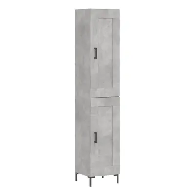 (concrete grey, wood door) vidaXL Highboard Sideboard Tall Storage Cabinet Side Cabinet Engineer