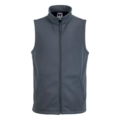 (XXL, Convoy Grey) Russell Mens Smart Softshell Gilet