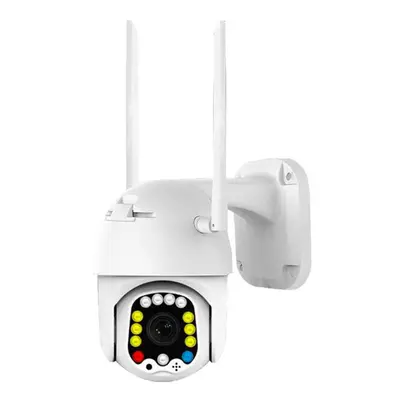 (US Plug) LED 1080P Full Color Night Vision 2MP Outdoor Smart WIFI IP Camera IP66 Waterproof Mov