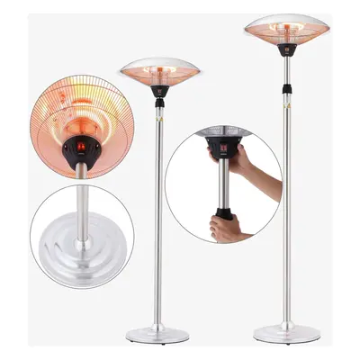 Standing heater | Heat lamp patio heater | levels & heating tubes | Includes height-adjustable t