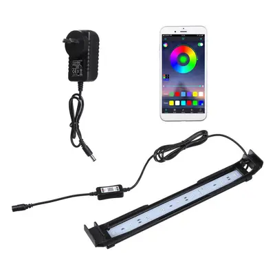 (AU Plug) Dimmable 32CM 10W Bluetooth APP Controlled RGB LED Aquarium Lighting Adjustable Top Li