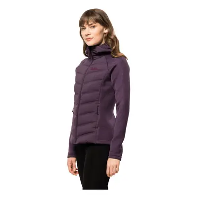 (S, Grapevine) Jack Wolfskin Womens Tasman Down Hybrid Moisture Wicking Stretch Jacket