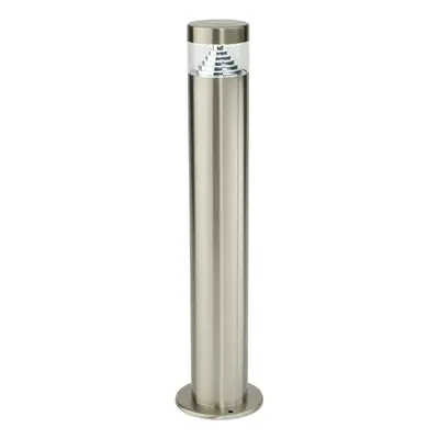 Outdoor Garden Bollard Light Steel Pyramid Cool White LED Path Lamp Post IP44