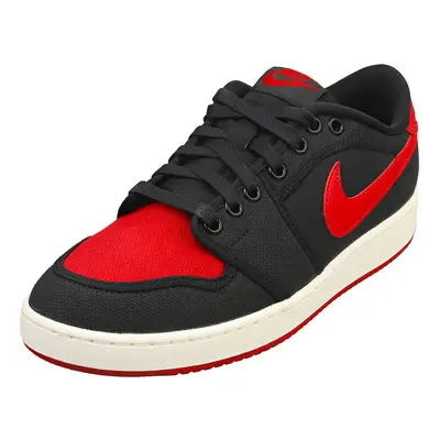 Nike Ajko Low Mens Fashion Trainers in Black Red - 7.5 UK