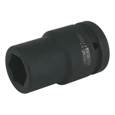 27mm Forged Deep Impact Socket - Inch Sq Drive - Chromoly Wrench Socket