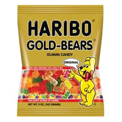 Haribo HRB30220 Gold-Bears Gummi Candy, Multicolor