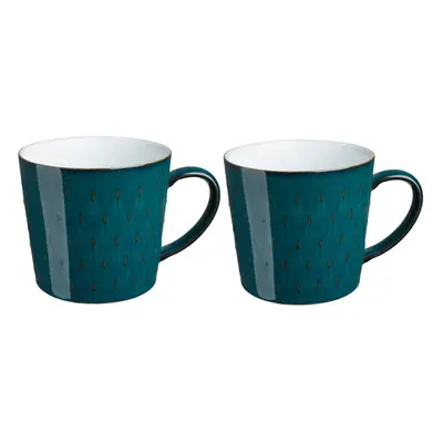 Denby Greenwich Set Of Cascade Mugs, Green