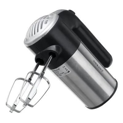 800W Kitchen Electric Hand Mixer with Speeds Whisk with Egg Beater Dough Hook