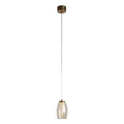 Searchlight Cyclone Pendant Bronze, Champagne Glass