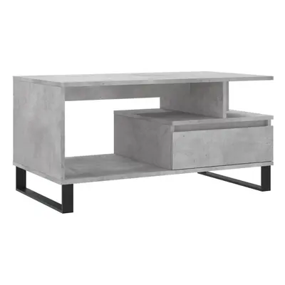 (concrete grey) vidaXL Coffee Table Side Table End Accent Telephone Sofa Table Engineered Wood