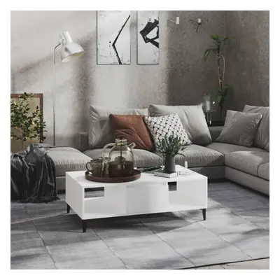 vidaXL Coffee Table White Chipboard Couch Accent Centre End Living Room Table