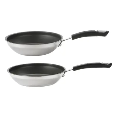 Circulon Total Frying Pan Set Black Twin Pack Non Stick Cookware - & cm