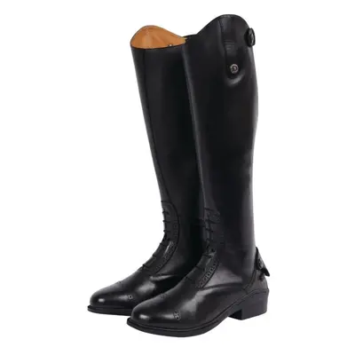 (7 UK Regular Short, Black) Dublin Womens/Ladies Evolution Tall Field Leather Boots