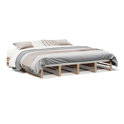 vidaXL Bed Frame HomeBedstead Bed Base 180x200 cm Super King Solid Wood Pine