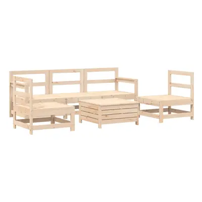 vidaXL Garden Sofa Set Piece Outdoor Sofa Set Corner Sofa Solid Wood Pine