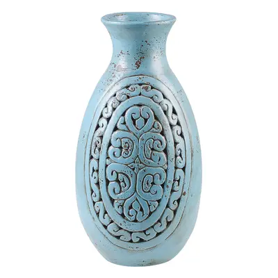 Decorative Vase MEGARA Ceramic Turquoise