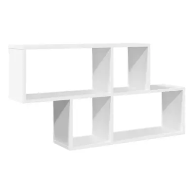 (white) vidaXL Wall Shelf Floating Shelf Wall Storage Shelf Wall Rack Engineered Wood