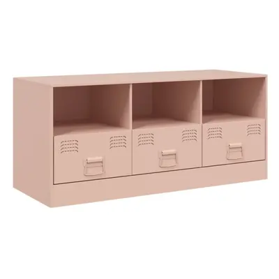 (pink) vidaXL TV Cabinet TV Stand TV Unit Entertainment Centre Olive Green Steel