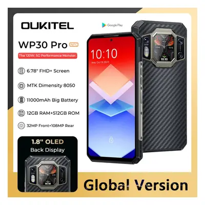 Oukitel WP30 Pro 5G Rugged 12GB+512GB 106MP Global NFC Google Play Dual SIM