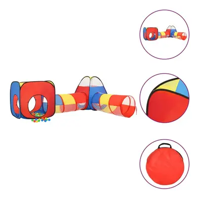 (multicolour) vidaXL Children Play Tent with Balls Kids Play House Tent Multi Colours