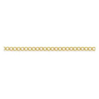 (20) Jewelco London 9ct Yellow Gold - High Performance Curb Pendant Chain Necklace - 4.2mm gauge