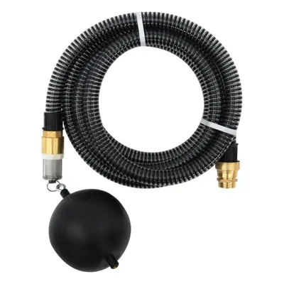 vidaXL Suction Hose with Brass Connectors m mm Black Irrigation Garden