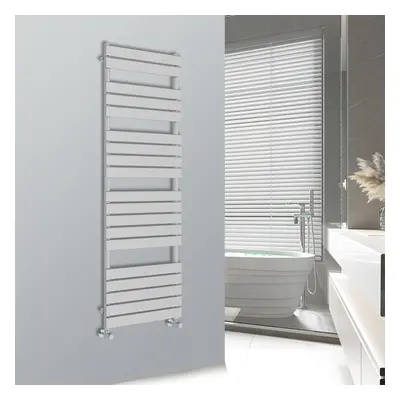 (Chrome, 1800x600mm) WarmeHaus Flat Panel Bathroom Heated Towel Rail Ladder Radiator Warmer