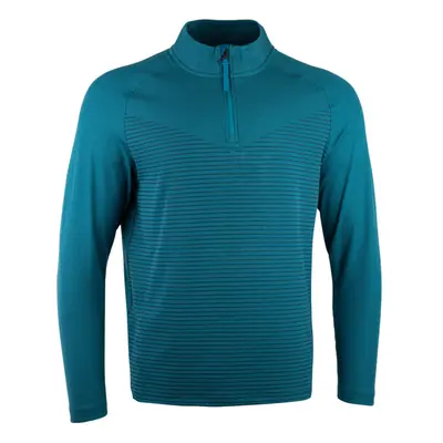 (L, Bright Spruce/Obsidian Blue/Black) Nike Mens Vapor Half Zip Top