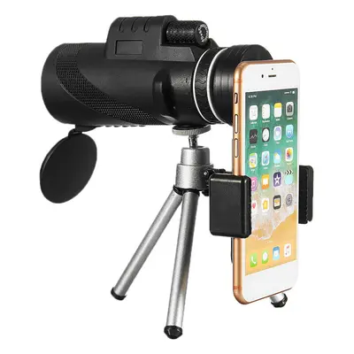 40X60 HD BAK4 Optical Lens Monocular Low Light Level Night Vision Waterproof Phone Telescope