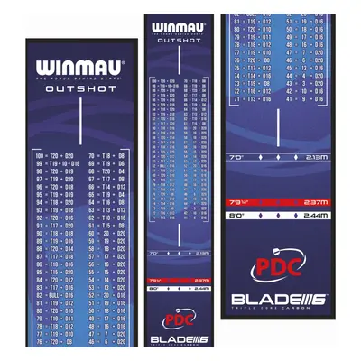 WINMAU Darts Mats - with oche lines and protection for your floor (Outshot)