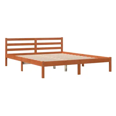 (160 x cm) vidaXL Bed Frame Bedroom Bedstead Bed Base Mattress Foundation Solid Wood Pine