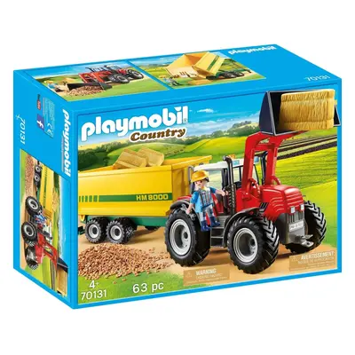 Playmobil Country Tractor with Feed Trailer