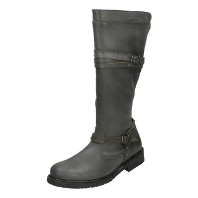 (UK 3.5, Slate (Grey)) Ladies Harley Davidson Biker Boots Cyndie