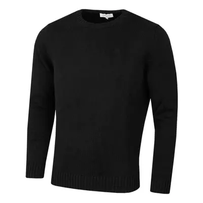 (2XL, Black) Calvin Klein Mens Knit Crew Neck Cotton CK Golf Sweater