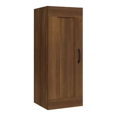 (brown oak) vidaXL Hanging Cabinet Floating Cabinet Wall Storage Cabinet Engineered Wood