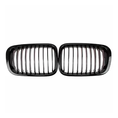 2Pcs Front Bumper Hood Kidney Grille Racing Replacement for BMW 3-Series E46 4-Door