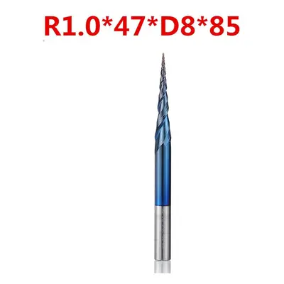 (R1.0*47*D8*85) NACO-blue Flutes Ball Nose End Mill R0.25/ R0.5/ R0.75/ R1.0 *47*D8*85