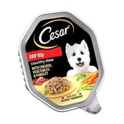 Cesar Country Kitchen Dog Food Tray Chicken & Veg in Gravy 150g (Pack of 14)