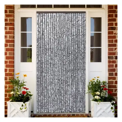 vidaXL Insect Curtain Brown and Beige 90x220cm Chenille Fly Door Screen Mesh