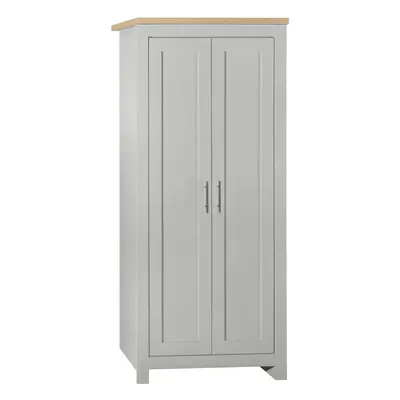 Birlea Highgate Door Wardrobe - Grey & Oak - Farmhouse Style