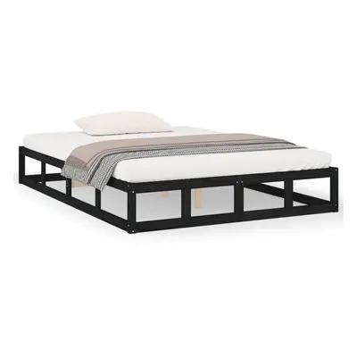 (black, x cm) vidaXL Solid Wood Bed Frame Home Bedroom Bed Base Multi Colours Multi Sizes